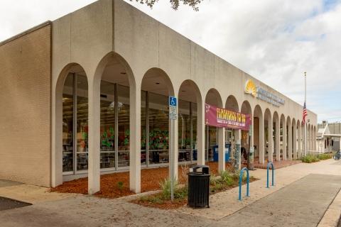 Exterior of Bill Brinton Murray Hill Branch Library