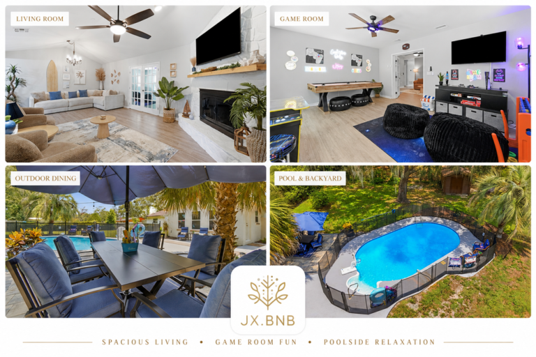 Room to relax, play, and make memories—featuring a spacious living room, fully equipped game room, s