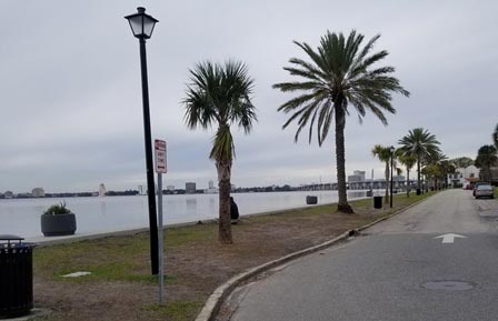 St. Johns River beside Riverfront Park in San Marco