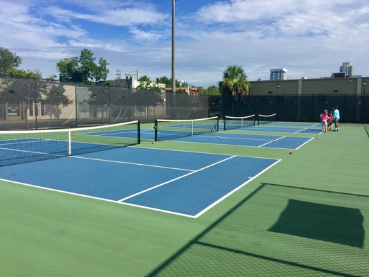 Outdoor courts at Southside Tennis Complex in San Marco